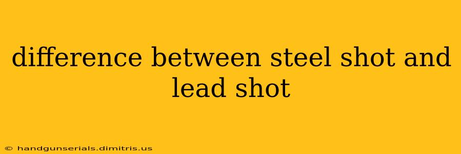 difference between steel shot and lead shot