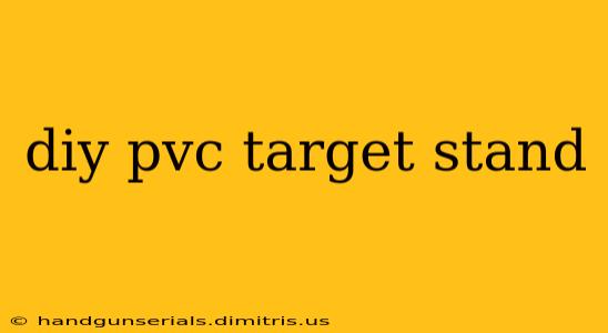 diy pvc target stand