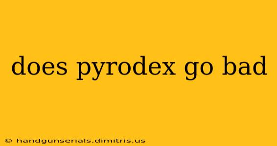 does pyrodex go bad