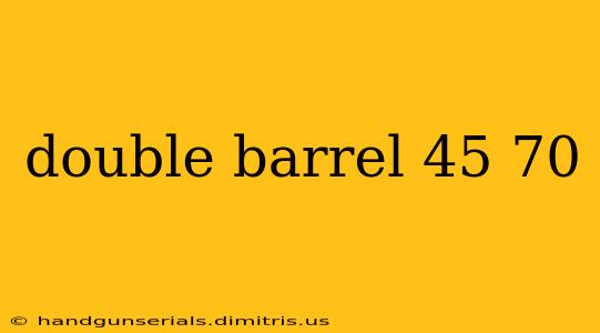 double barrel 45 70