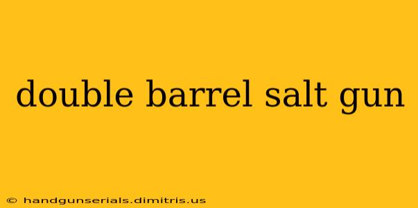 double barrel salt gun