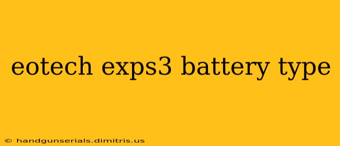 eotech exps3 battery type