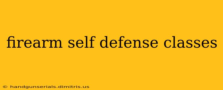 firearm self defense classes