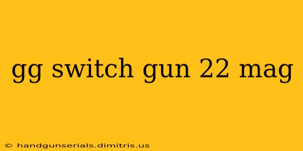 gg switch gun 22 mag