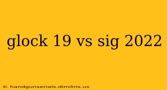 glock 19 vs sig 2022