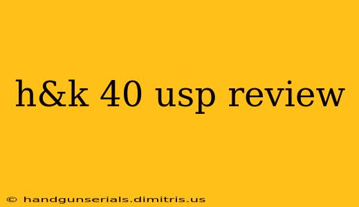 h&k 40 usp review