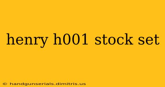 henry h001 stock set