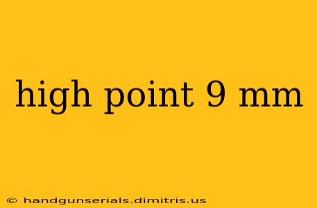 high point 9 mm