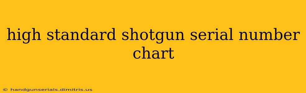 high standard shotgun serial number chart