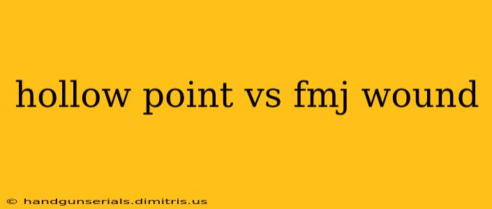 hollow point vs fmj wound