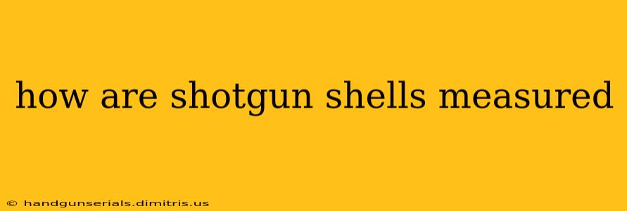 how are shotgun shells measured