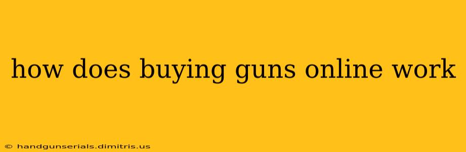 how does buying guns online work