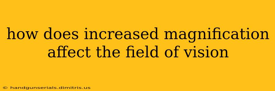 how does increased magnification affect the field of vision