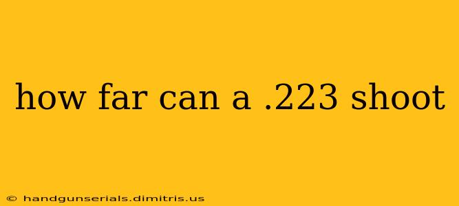 how far can a .223 shoot