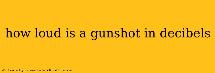 how loud is a gunshot in decibels