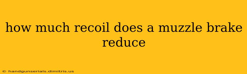 how much recoil does a muzzle brake reduce