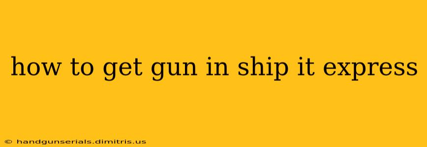 how to get gun in ship it express