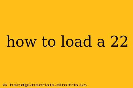 how to load a 22