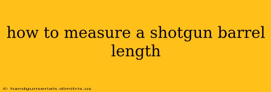 how to measure a shotgun barrel length