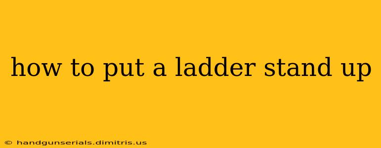 how to put a ladder stand up