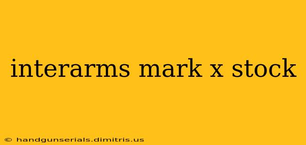 interarms mark x stock