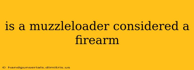 is a muzzleloader considered a firearm