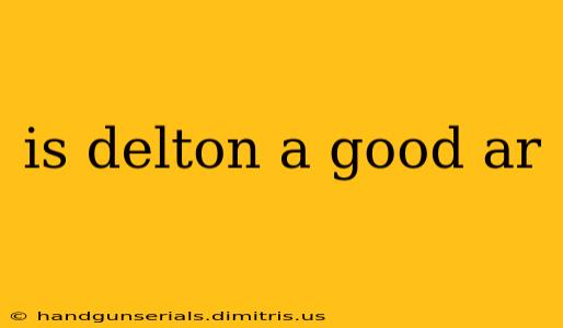 is delton a good ar