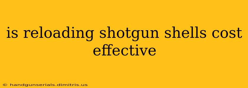 is reloading shotgun shells cost effective