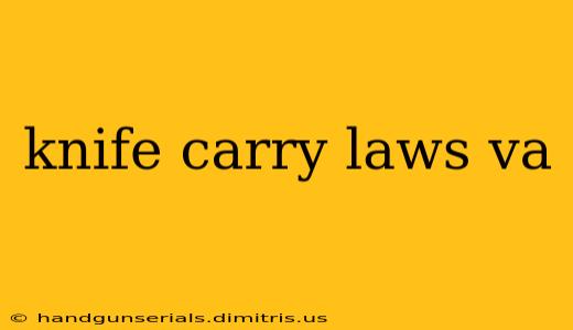 knife carry laws va