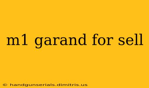 m1 garand for sell