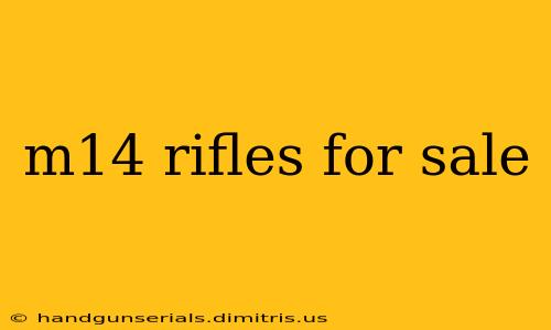 m14 rifles for sale