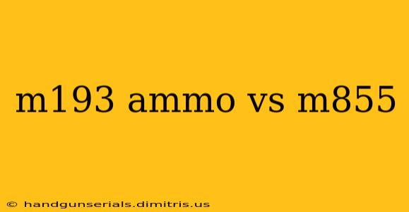 m193 ammo vs m855