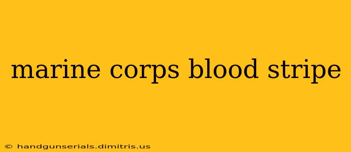 marine corps blood stripe