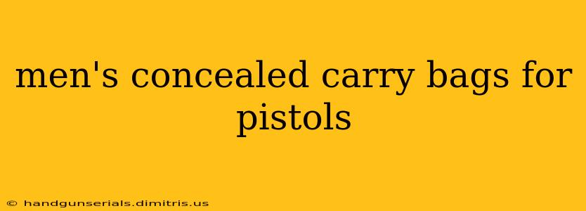 men's concealed carry bags for pistols