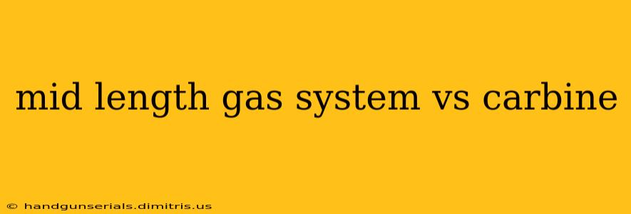 mid length gas system vs carbine