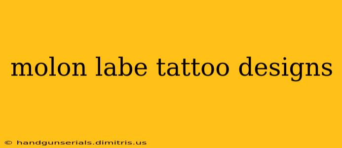 molon labe tattoo designs