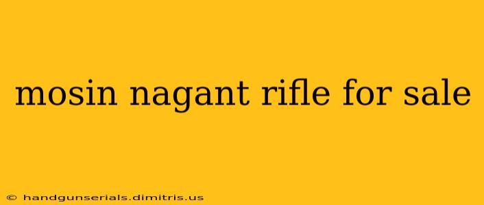 mosin nagant rifle for sale