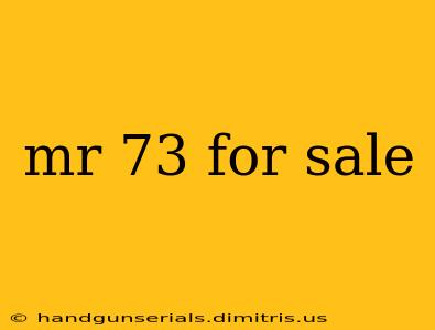 mr 73 for sale