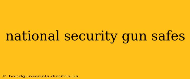 national security gun safes