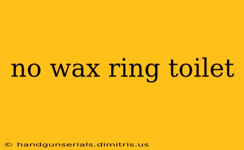 no wax ring toilet