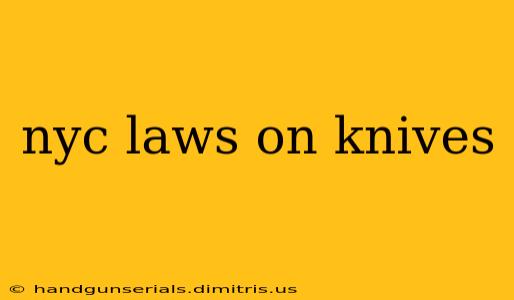 nyc laws on knives