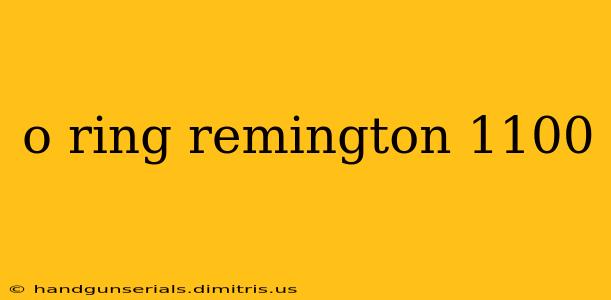 o ring remington 1100