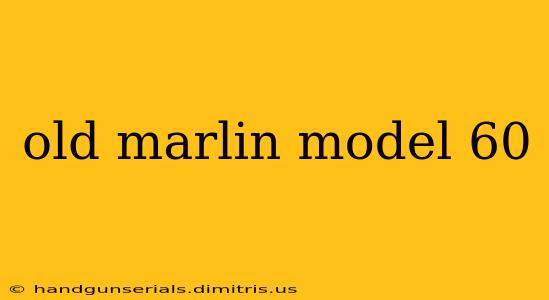 old marlin model 60