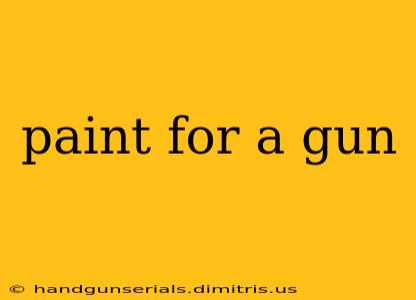 paint for a gun