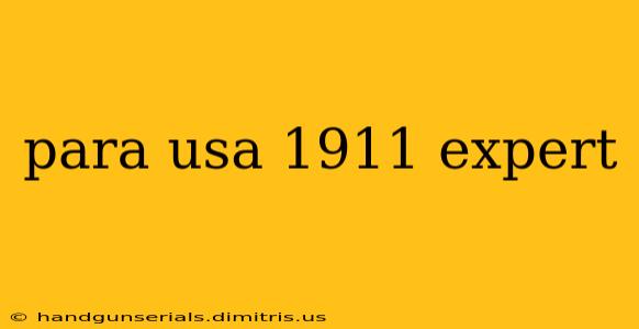 para usa 1911 expert