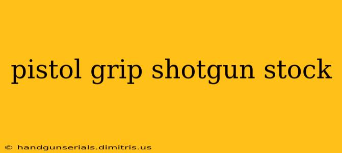 pistol grip shotgun stock