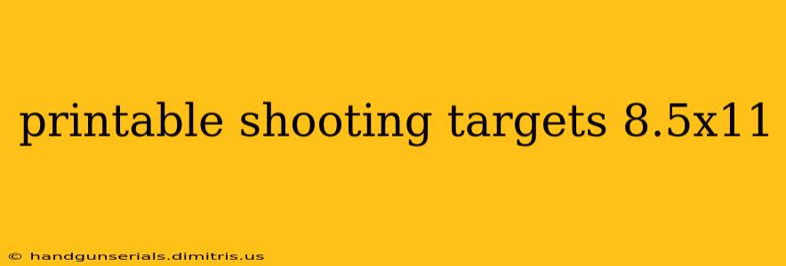 printable shooting targets 8.5x11