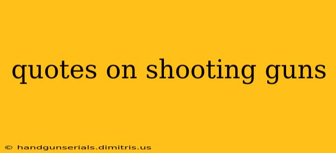 quotes on shooting guns