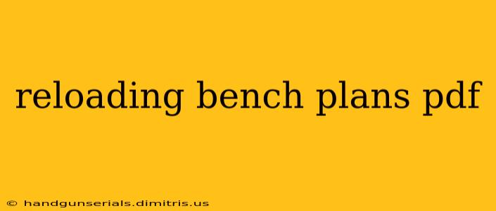 reloading bench plans pdf