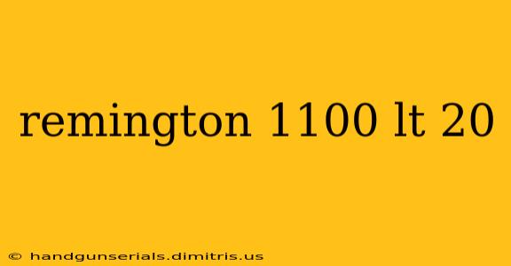 remington 1100 lt 20